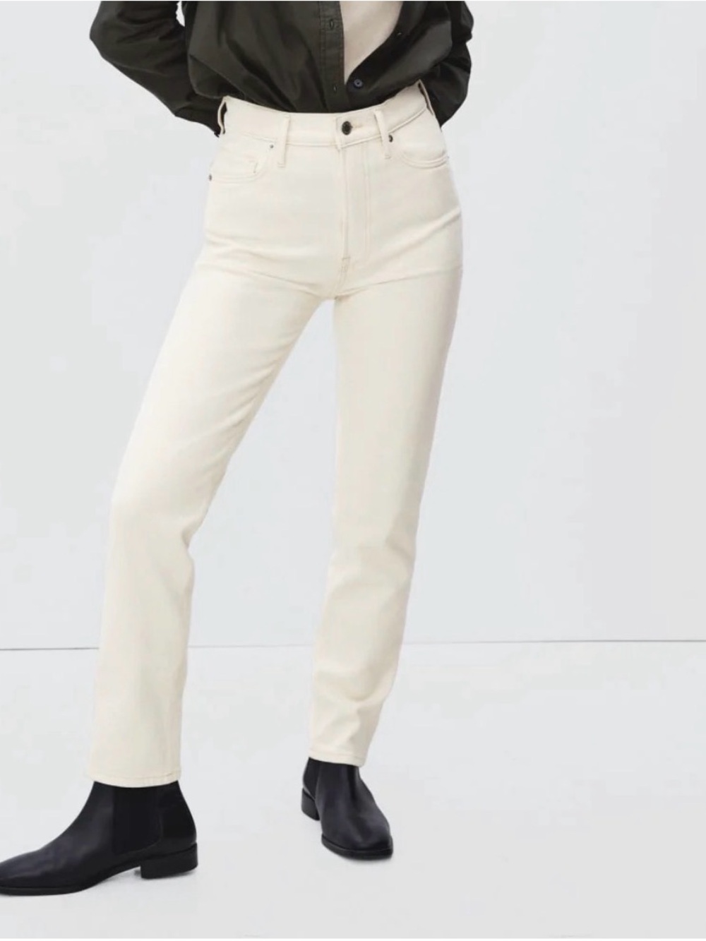 Everlane Ankle Jean in Ecru